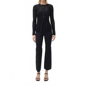 NEW SIMKHAI mabel button front cardigan in black